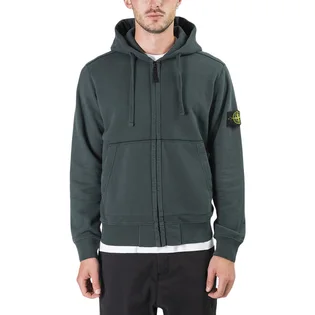 Stone Island Full Zip Hooded Sweat (Dunkelgrün)
