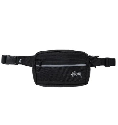 Stüssy Diamond Ripstop Waist Bag (Schwarz)