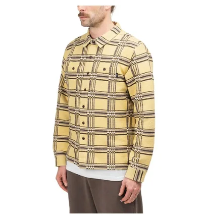 Stüssy Langley Plaid Shirt (Khaki / Beige)