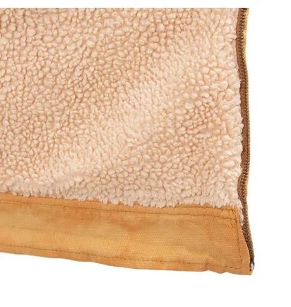 Stüssy Shearling Dyed Trucker Jacket (Orange / Braun)