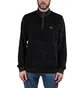 Stüssy Velours LS Zip Mock (Schwarz)