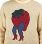by Parra Stupid Strawberry Knitted Pullover (Gelb)