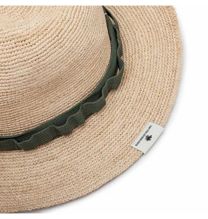 Club Stubborn Military Straw Hat (Beige)
