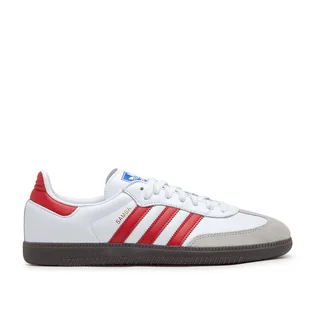 adidas Samba OG (Weiß / Rot / Grau)