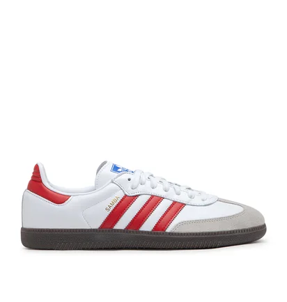 adidas Samba OG (Weiß / Rot / Grau)