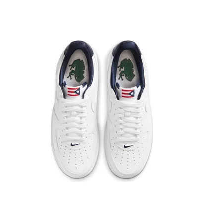 Nike Air Force 1 Low QS 'Puerto Rico' (Weiß / Navy / Rot)