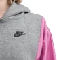 Nike WMNS Icon Clash Hoodie (Grau / Rosa)