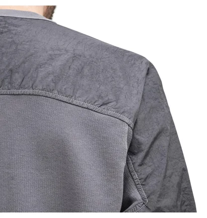 Stone Island Shadow Project Pique Fleece Crewneck (Grau)