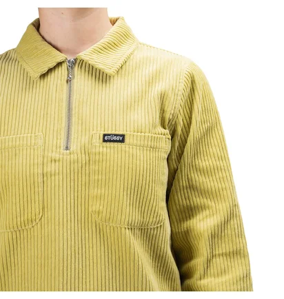 Stüssy Garret Big Wale Cord Shirt (Lime)