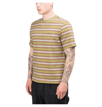 Stüssy Ombre Stripe Tee (Olive)
