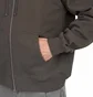 Dime Cursive Small Logo Zip Hoodie (Dunkelgrau)