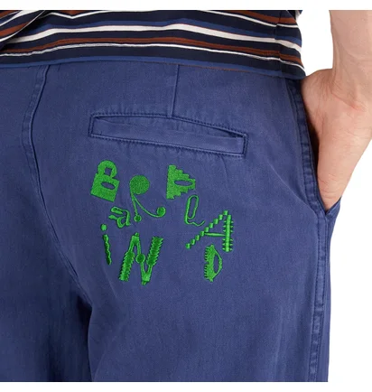 Brain Dead Gastro Pigment Dyed Herringbone Pant (Navy)