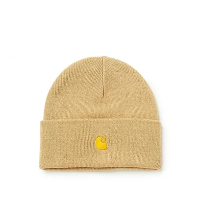Carhartt WIP Chase Beanie (Braun / Gold)