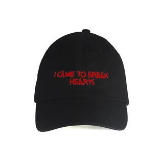 NASASEASONS Cap 'I Came To Break Hearts' (Schwarz / Rot)