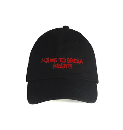 NASASEASONS Cap 'I Came To Break Hearts' (Schwarz / Rot)