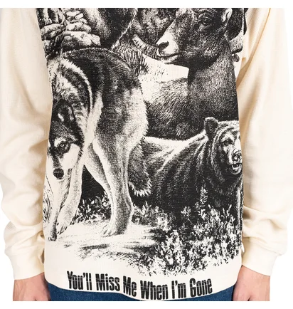 Pleasures Revival Thermal Longsleeve (Beige / Schwarz)