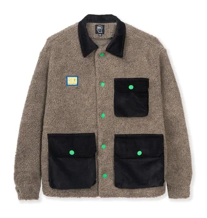 Brain Dead Sherpa Chore Coat (Braun / Schwarz)