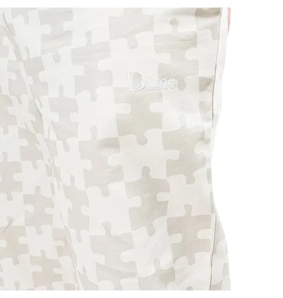 Dime Puzzle Twill Pants (Weiß / Grau)