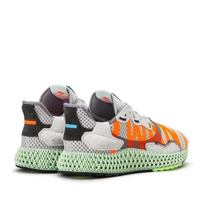 adidas ZX 4000 4D 'I Want I Can' (Grau / Rot / Blau)