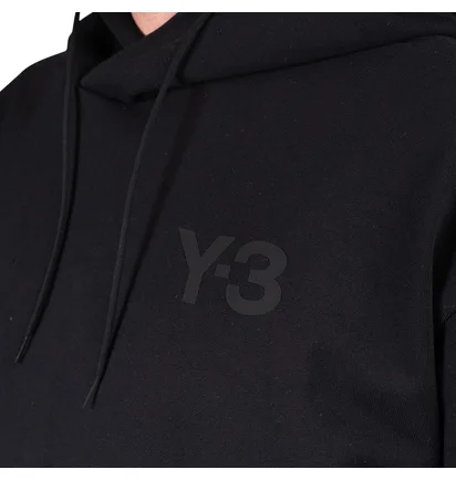 adidas Y-3 Classic Chest Logo Hoodie (Schwarz)