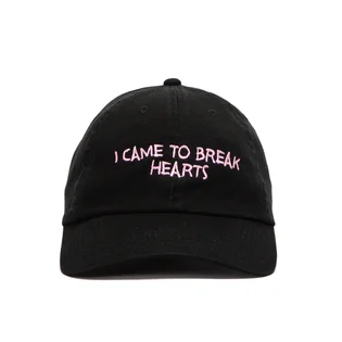 NASASEASONS Cap 'I Came To Break Hearts' (Schwarz / Rosa)