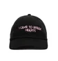 NASASEASONS Cap 'I Came To Break Hearts' (Schwarz / Rosa)