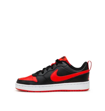 Nike Court Borough Low 2 (GS) (Schwarz / Rot)