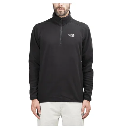 The North Face M 100 Glacier 1/4 ZIP TNF (Schwarz)