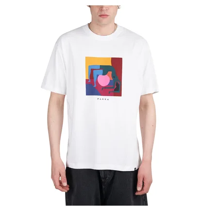 by Parra Yoga Balled T-Shirt (Weiß)