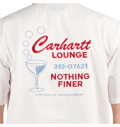 Carhartt WIP short sleeve Lounge Shirt (Weiß)