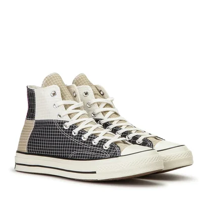Converse Ripstop Chuck 70 Hi (Schwarz / Weiß)