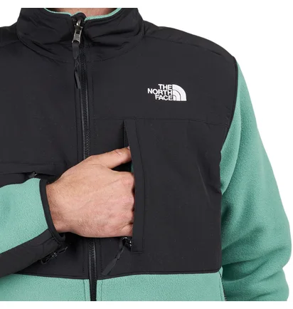 The North Face Denali Jacket (Schwarz / Grün)