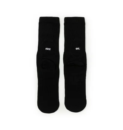 Raised by Wolves Fuck Off Socks (Schwarz)