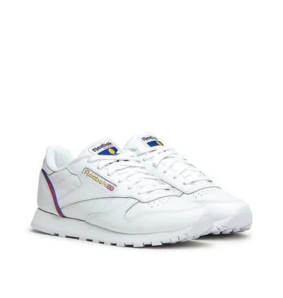Reebok CL LTHR (Weiß / Rot / Blau)