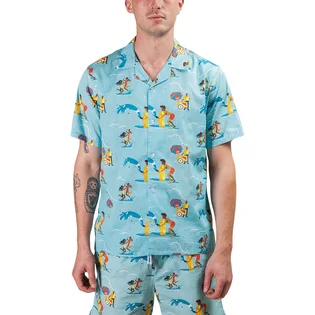 Aimé Leon Dore Block Party Leisure Shirt (Blau)