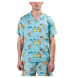 Aimé Leon Dore Block Party Leisure Shirt (Blau)
