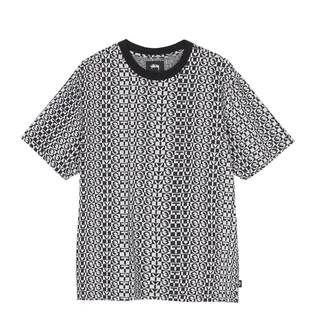 Stüssy Check Crew Tee (Schwarz / Weiß)