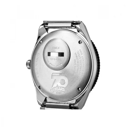 Timex Archive Q Reissue x Peanuts 38mm (Stahl / Blau)