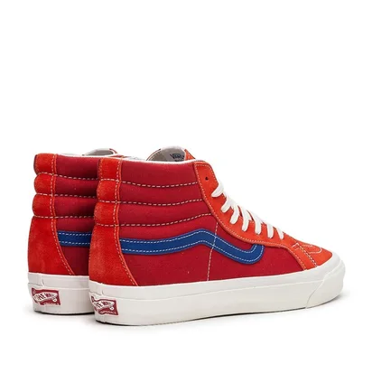 Vans Vault OG Sk8-Hi LX (Rot / Orange / Blau)