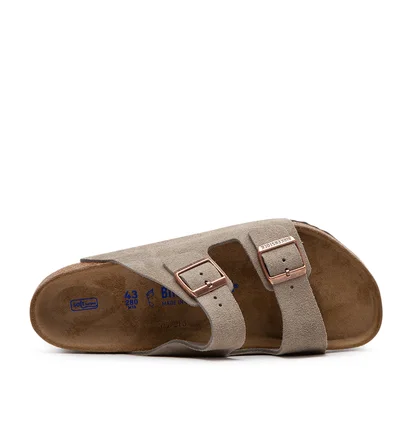Birkenstock Arizona Soft Footbed Suede (Taupe)