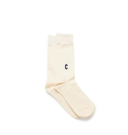 Chrystie NYC Casual C Logo Socks (Beige)