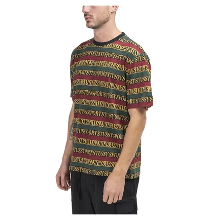 Stüssy Stripe Crew Tee (Multi)