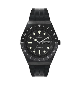 Timex Archive Q Timex Reissue 38mm Stainless Steel Bracelet (Schwarz / Silber)