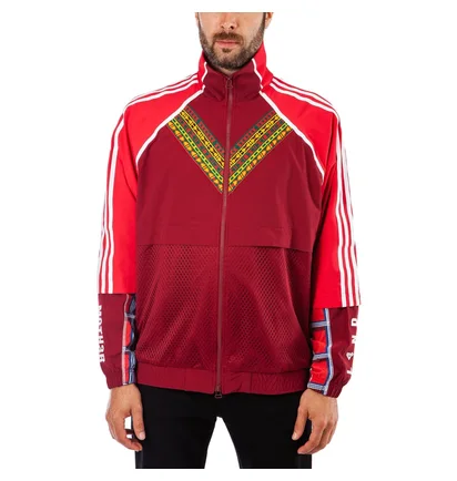 adidas x Pharrell Williams HU Tracktop (Dunkelrot)