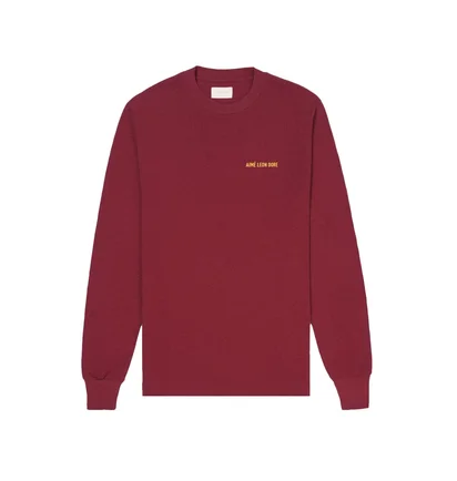 Aimé Leon Dore LS Logo Tee (Burgundy)