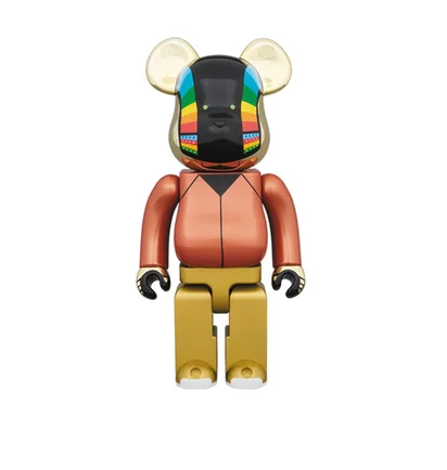 Medicom 400% Daftpunk Be@rbrick Toy (Black / Gold)