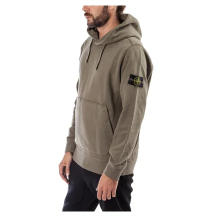 Stone Island Hooded Sweater (Oliv)