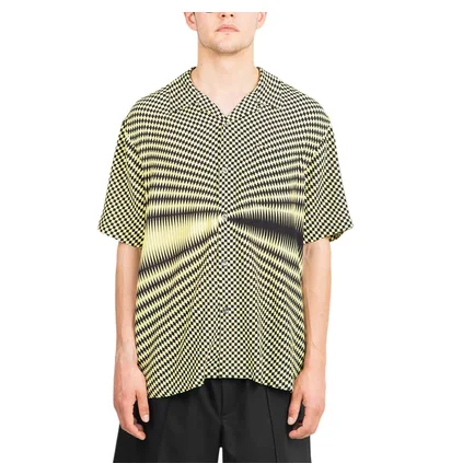 Stüssy Psychedelic Check Shirt (Schwarz/Gelb)