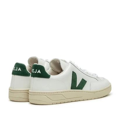 Veja V-12 Leather (Weiß / Grün)