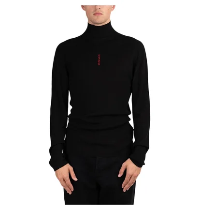 032c Seamless Turtleneck (Schwarz)